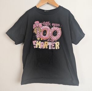 100 Days Smarter T Shirt Girls M Youth Little Miss
